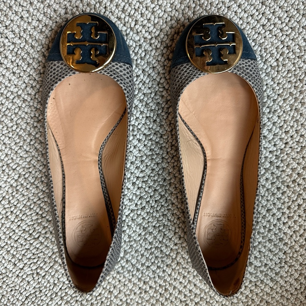 Tory Burch Navy Flats